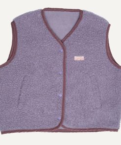 Merinowollweste, Farbe lavender