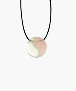 Yin Yang Anhänger aus Bergkristall & Rosenquarz