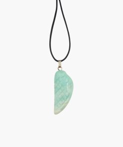 Engelsflügel Anhänger aus Amazonit – für Ruhe und Entspannung