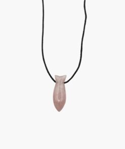 Fisch Anhänger aus Rosenquarz