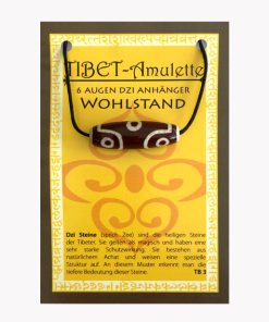 Anhänger Tibet Amulett für Wohlstand auf großer Karte