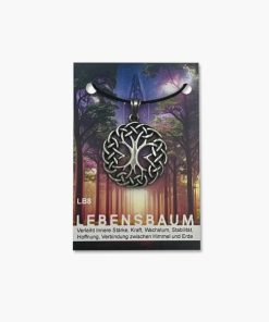 Lebensbaum Anhänger auf kleiner Karte (Motiv 8)