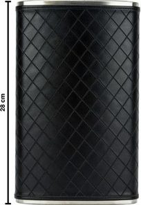 Flachmann Edelstahl/KL schwarz Raute “Jumbo” 64oz/1920ml