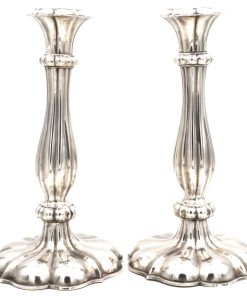 Paar Biedermeier Silber Leuchter Österreich-Ungarn Pest 1847