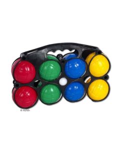 Boccia- oder Boule-Set mit 8 Kunststoff-Kugeln