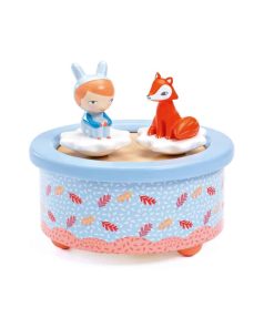 Magnet-Musikbox mit drehenden Figuren Fuchs