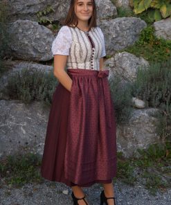 Dirndl “Vroni” creme-beere