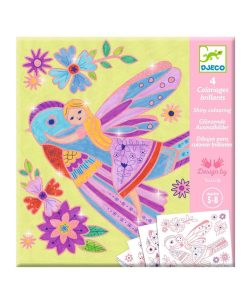 Djeco Ausmalbilder: Kleine Flügel mit Metallic-Effekt