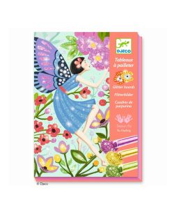 Djeco Kunst nach Zahlen Glitzer-Sandbild Feen