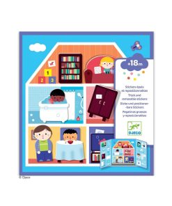 Djeco wiederablösbare Sticker „Häuser“