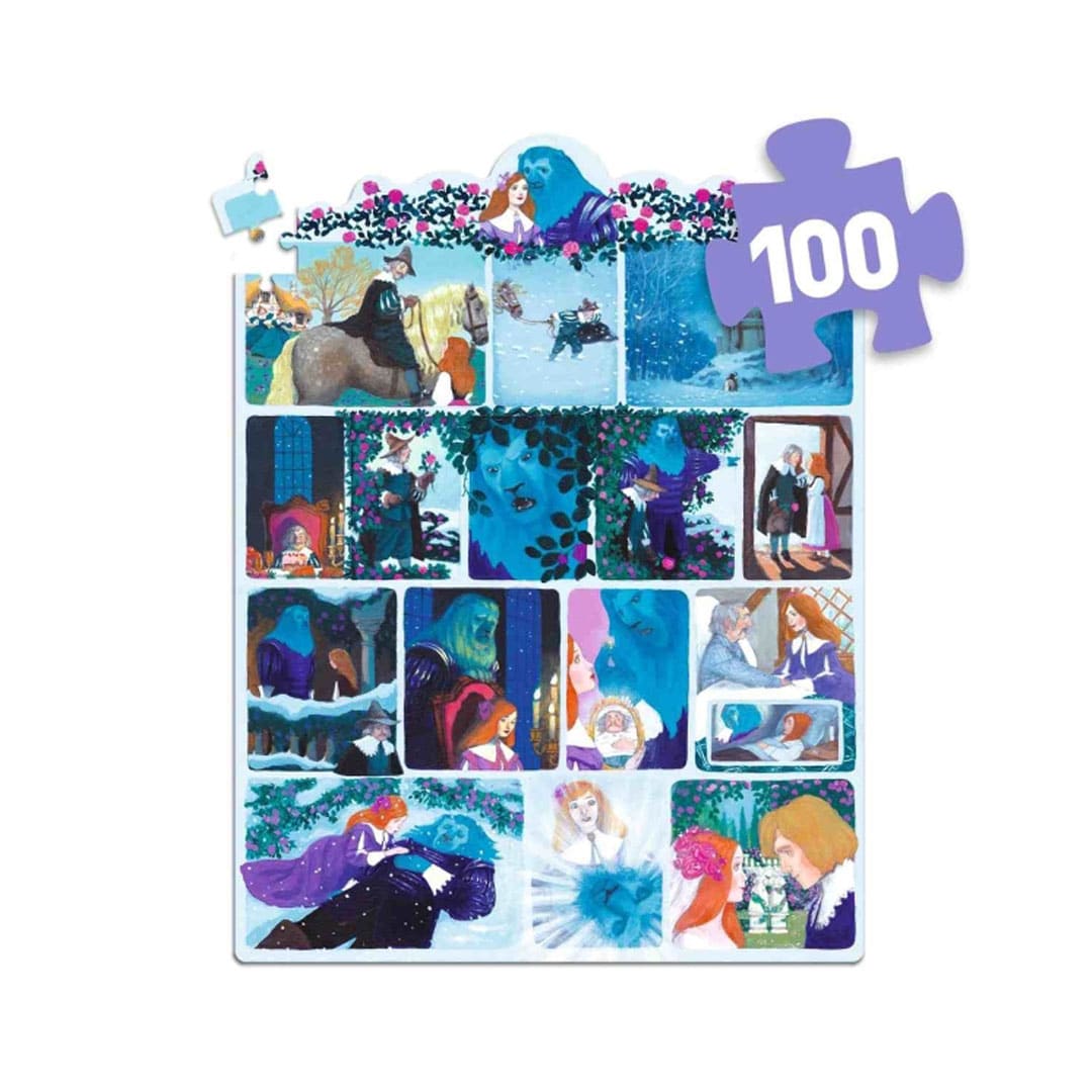 Djeco Story-Puzzle Die Schöne und das Biest 100 Teile