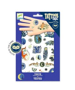 Djeco Kindertattoos Nachtschimmer nachtleuchtend