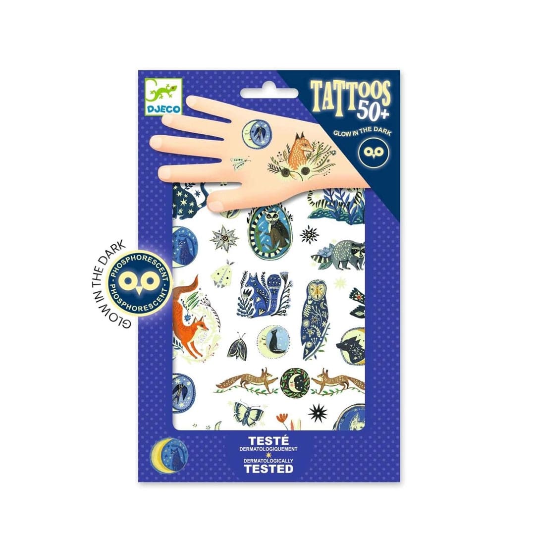 Djeco Kindertattoos Nachtschimmer nachtleuchtend