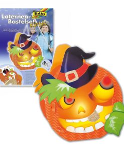 Folia Laternen-Bastelset Halloween-Kürbis