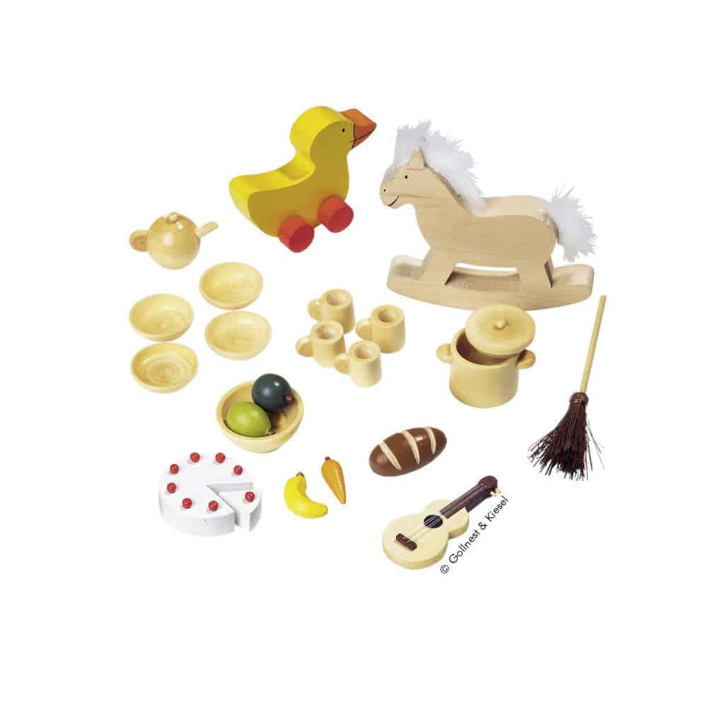 23 Accessoires für das Puppenhaus, Goki