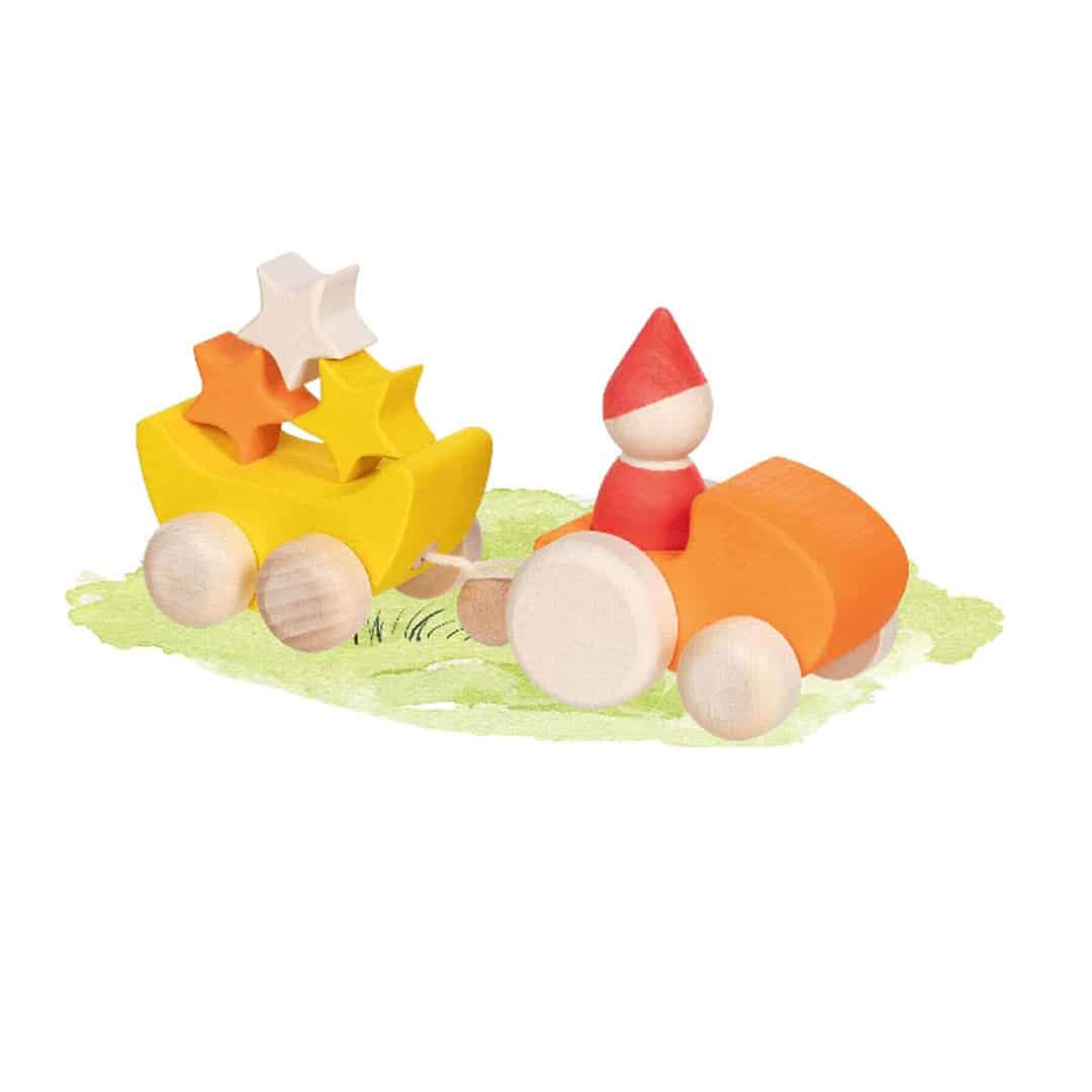 Baby-Fahrzeug „Kleiner Sternensammler“ aus Holz, von Goki - Image 2