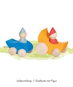Baby-Greiffahrzeug „Tröpfchen und Mondfahrt“ aus Holz, von Goki