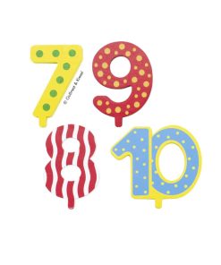 Ergänzungs-Zahlen 7-10 für Goki Geburtstagszug