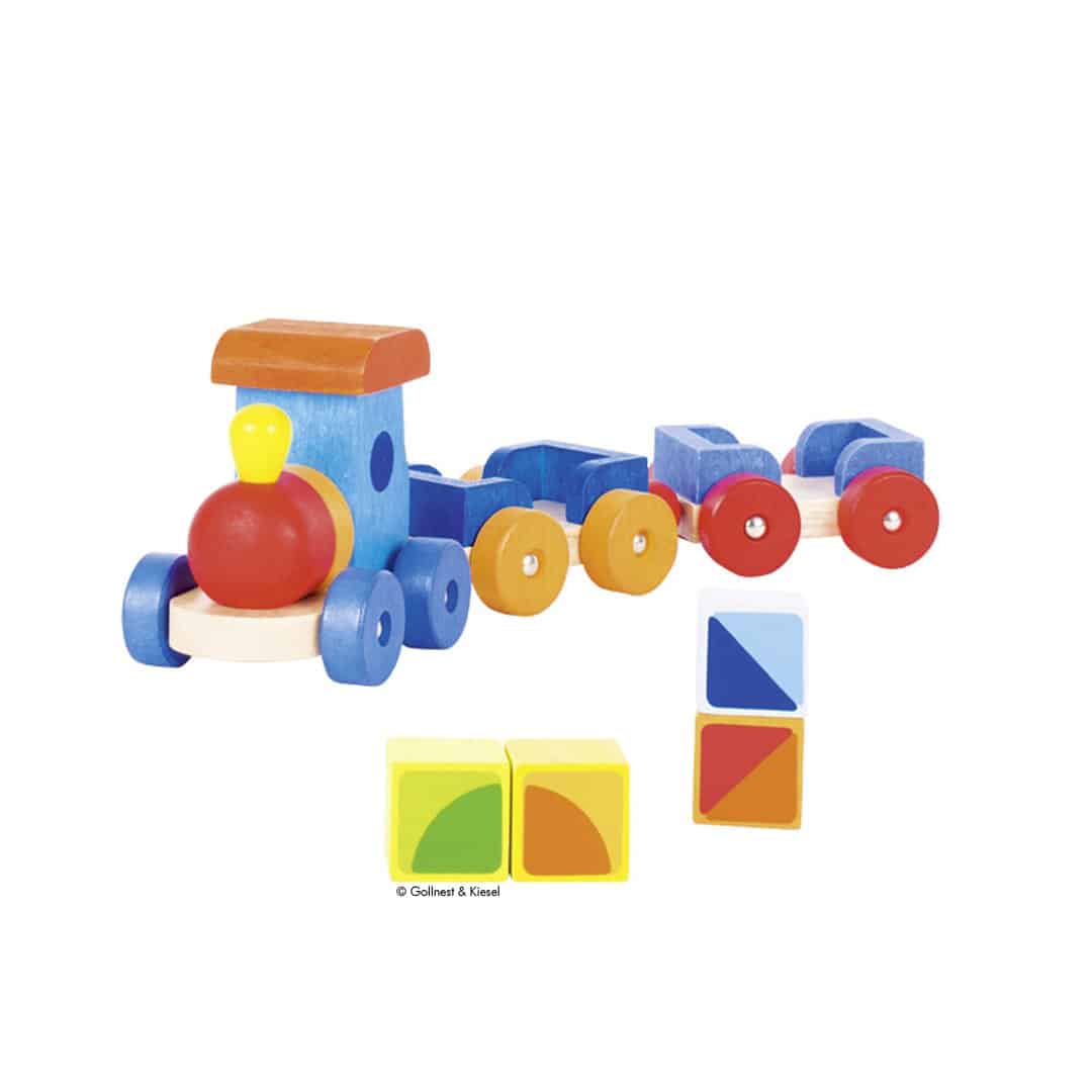 Goki Holzeisenbahn mit Holzbausteinen - Image 3