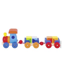 Goki Holzeisenbahn mit Holzbausteinen