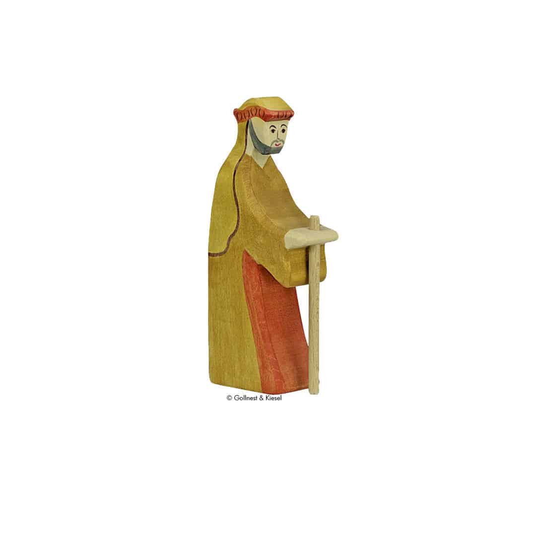 8 Holztiger Holzfiguren für die Weihnachtskrippe im Set - Image 4