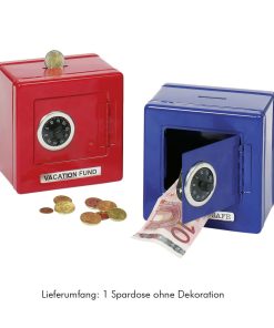 Spardose Metall-Tresor mit Kombinationsschloss