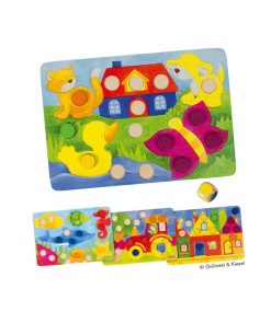 Goki Farbwürfelspiel für Kleinkinder