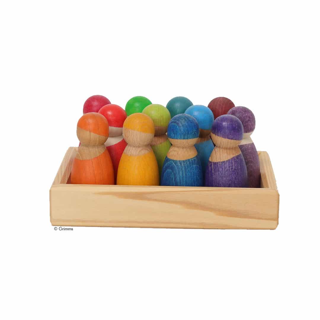 Grimms Regenbogenfreunde 12 Holzfiguren - Image 2