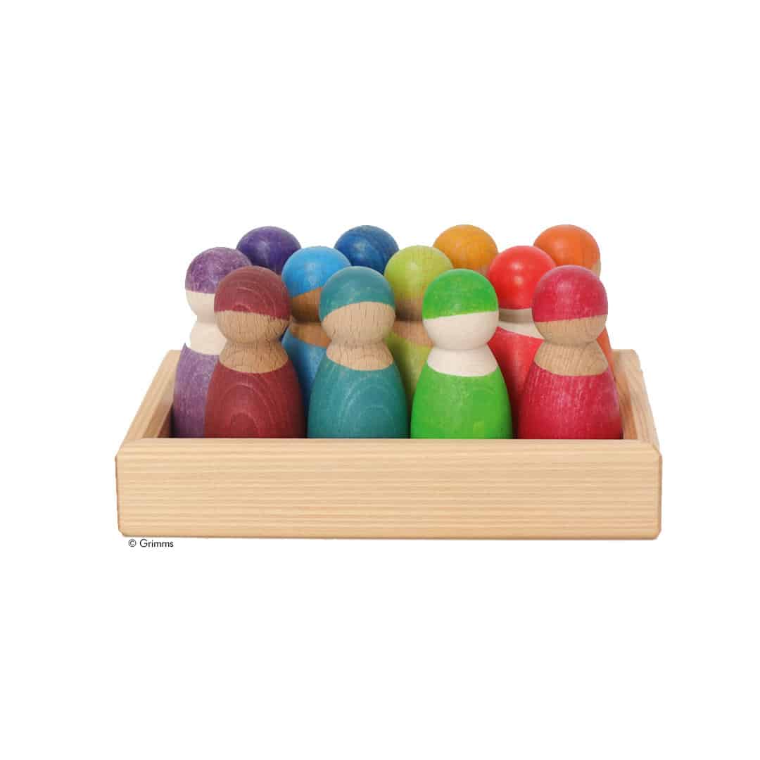 Grimms Regenbogenfreunde 12 Holzfiguren - Image 3