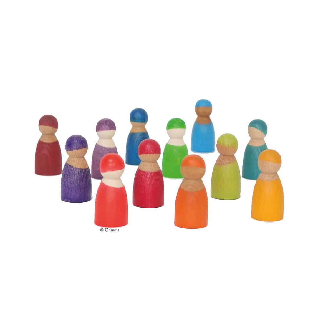 Grimms Regenbogenfreunde 12 Holzfiguren - Image 4