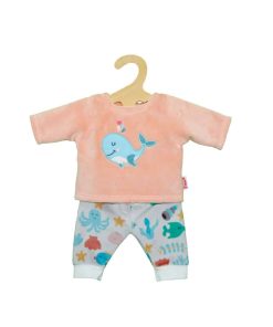 Heless Puppenkleidung Flauschiger Pyjama „Wal Bobby“