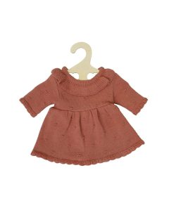 Heless Puppen-Strickkleid aus Bio-Baumwolle, pfirsich