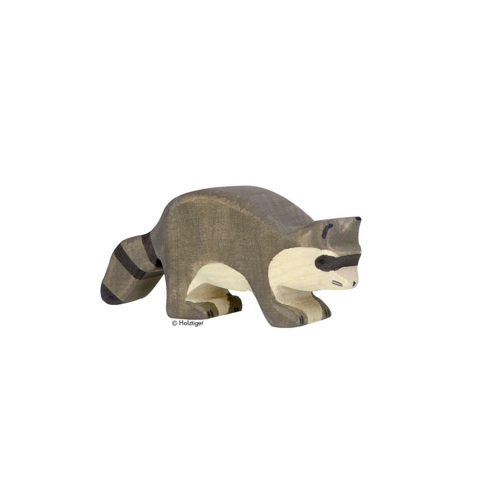Holztiger Holzfigur Waschbär