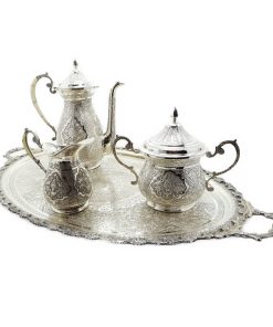 Kaffee Service Silber – Armed Lion, Iran