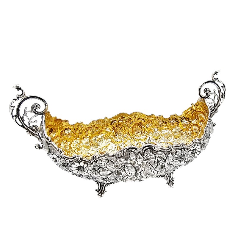 Jardiniere Schale aus Silber – Neorokoko