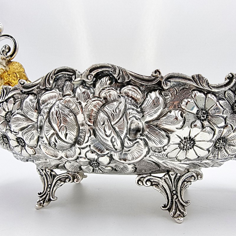 Jardiniere Schale aus Silber – Neorokoko - Image 8