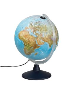 Leucht-Globus – Weltkarte mit Doppelbild-Kartografie