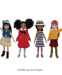 Lottie Puppenkleidung Multipack 4 Outfits Kleider