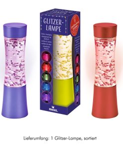 Moses Glitzer-Lampe Winterzauber mit Sternenkonfetti, sortiert