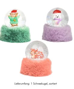 Moses Puschel-Schneekugel Winter-Tierfreunde, sortiert