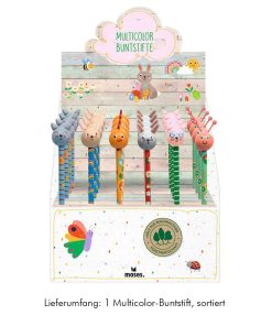 Moses Multicolor Buntstift Tierfreunde Frühling, sortiert