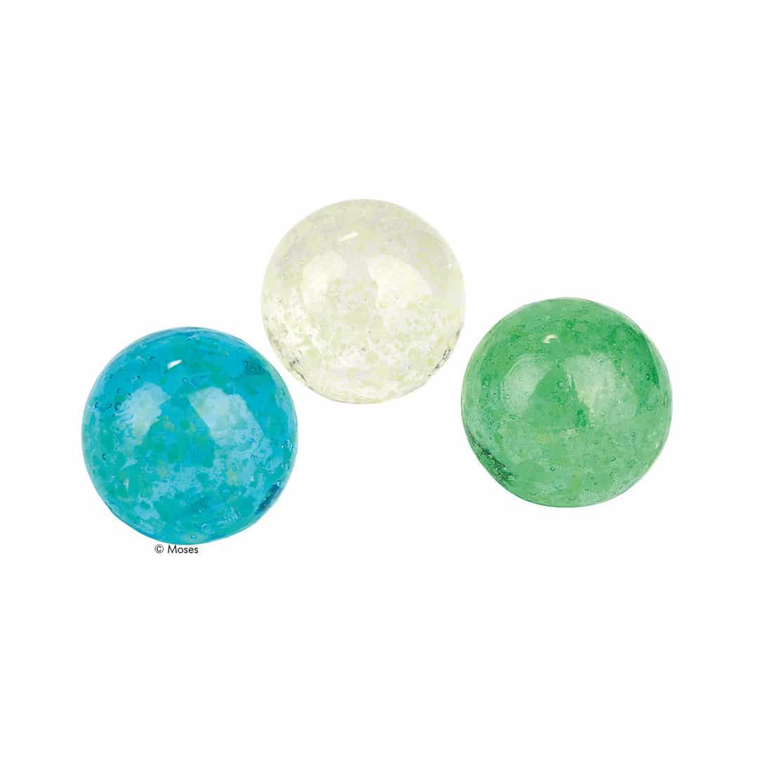 Moses nachtleuchtende Mondschein-Murmeln