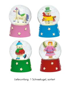 Moses nachtleuchtende Schneekugel für Kinder, sortiert