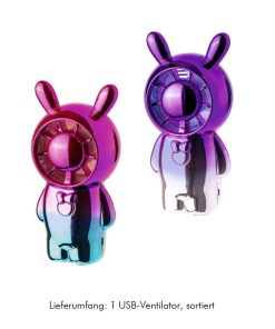 Moses USB-Ventilator Metallic-Bunny, sortiert