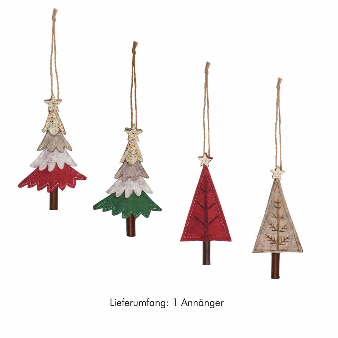 Moses Weihnachtsanhänger Tannenbaum, sortiert