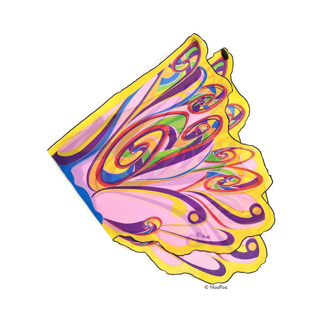 Dreamy Dress-Ups Kostümflügel und Maske Set Regenbogenfee - Image 2