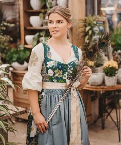 Dirndlbluse “Palmira” Lime