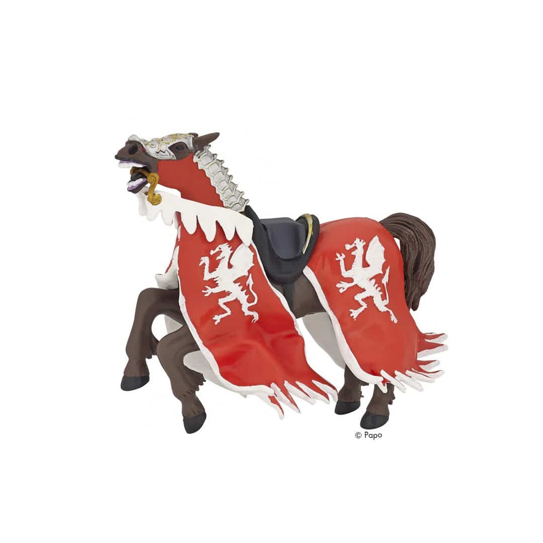 Papo Figur Pferd des roten Ritters