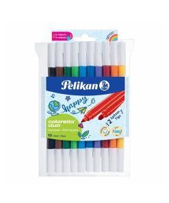 Pelikan Fasermaler Colorella Duo dick&dünn 10 Farben