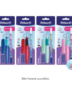 Pelikan Twist Schul-Füller-Set mit Tintenlöscher und Patronen